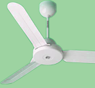 Потолочные вентиляторы - до 16600 мЗ/час (реверсивный - 4 цвета)